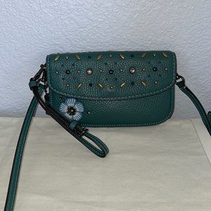Coach 1941 clutch turquoise rivets with customization
